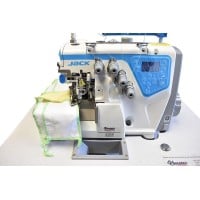 Jack C4-3-M03/333 High speed automatic 3 thread overlock machine with small (60 cm) table-top